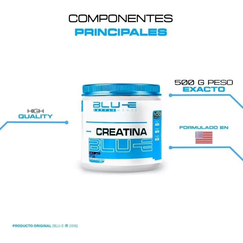 Creatina Blu-e + Glúteo Peptona + Reductor Abdominal Dinasty Natural