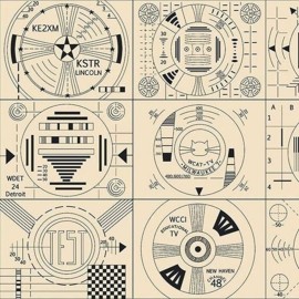 Quilting Treasures Frequency Test Patches Cream 100% Cotton Fabric by The Yard