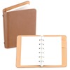PATIKIL 6 Ring Binder Cover A7 Leather Notebook Binder Mini