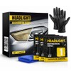 Dorwrnln Car Headlight Restoration Kit, 2-Step Headlight Cleaner with Oxidation