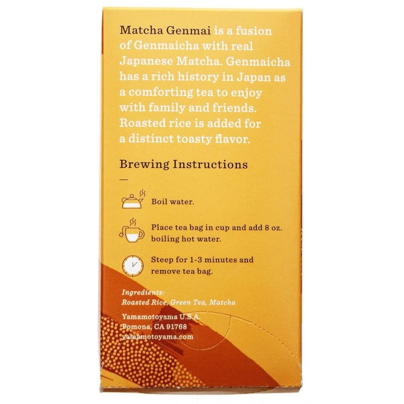 Yamamotoyama Japanese Yamamotoyama Matcha Genmai Roasted Rice Premium Green Tea