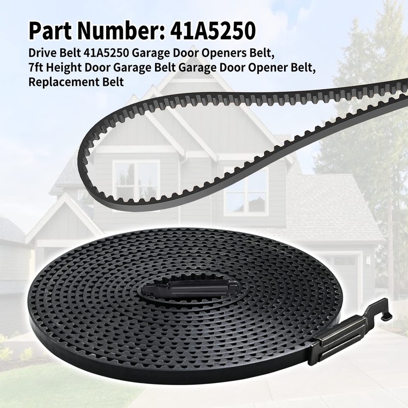 237 inch 41A5250 Garage Door Drive Opener Belt, for 7ft