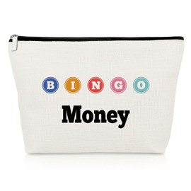 Bingo Gifts Bingo Money Game Makeup Bag Bingo Player Gifts Funny Gambler Gifts Casino Lovers Gift Cosmetic Bag Bingo Lover Gift Casino Gambling Gift Christmas Birthday Gifts Travel Cosmetic Pouch