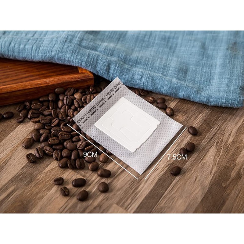 ANCLLO Coffee Filter Paper Bag 50 pieces, Hanging Ear Drip