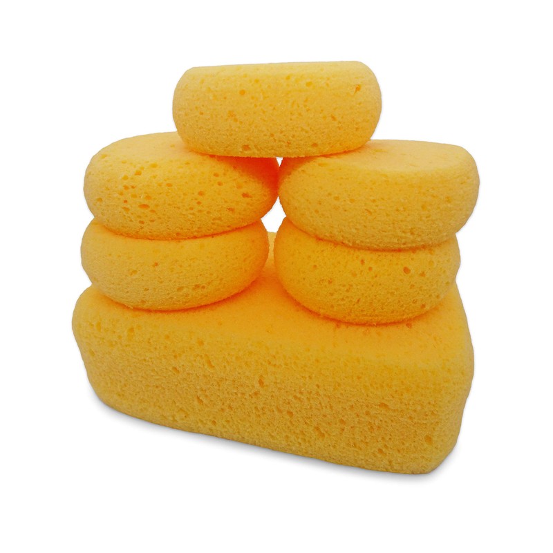 Premium Synthetic Art Crafts Sponges - 6pc Value Pack for
