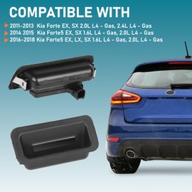 ANDO RACING 81260-1M500, 81260-A6200, Outside Trunk Lid Lock Handle Button, Trunk Release Button Compatible with Kia Forte 2011-2018