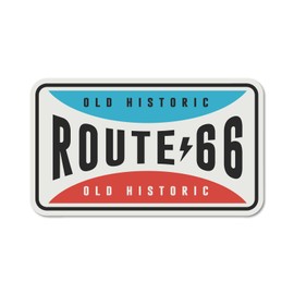 Sticker Pack Route 66 Old Plate Large
