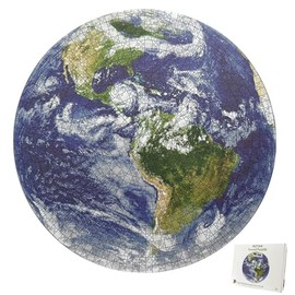 RIZTAIK Space Earth Puzzles for Adults 1000 Pieces, Round Planet Solar System Decorative Painting,Hard Circle Galaxy Jigsaw Puzzles as Space Wall Decor(26.5"x26.5"), 1:1 Poster