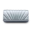 Womens Elegant Quilted Clutch Evening Handbag For Wedding Prom Bridal