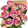FiveSeasonStuff 10 Stems Real Touch Roses Artificial Flower Silk Roses