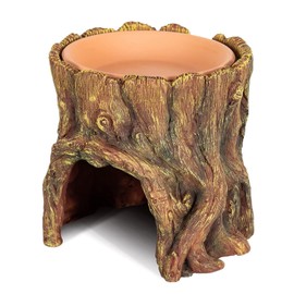 SAHENITEANA Reptile Hide, Bearded Dragon Toys Accessories for Tank, Leopard Crested Gecko Terrarium Supplies Clothes, Turtle House, Toad, Mini Frog, Snake (Hideouts)