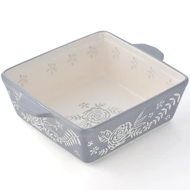 Wisenvoy Baking Dish 8x8 Baking Pan Brownie Pan Casserole Dish Hand-Painted Casserole Dishes For Oven Lasagna Pan
