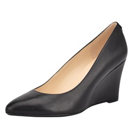 Nine West Women's Cal9X9 Wedge Pump, Black 001, 8