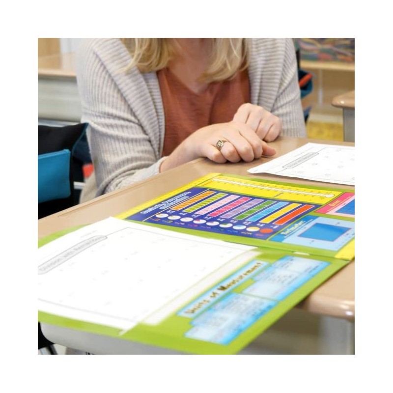 Really Good Stuff Intermediate Math Resource 4-Pocket Folders - Set