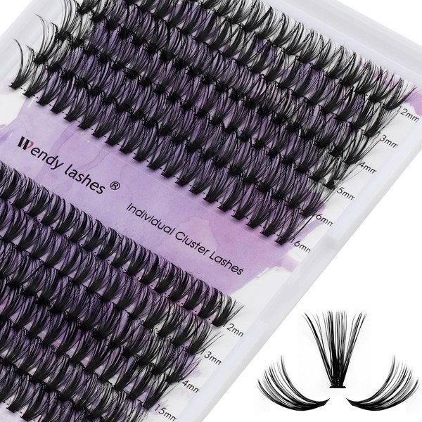 Individual Eyelashes, Pack of 240 Individual Eyelashes, 40P + 50P,