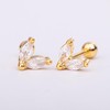Double Piercing Chain Earrings for Women - Double Hole Earrings