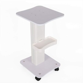 Salon Spa Equipment Tray Rolling Cart Wheel Mute Tire Health Beauty Trolley Instrument Workstation Display Stand White for Beauty Salon SPA Barber Shop USA