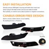DERMOKA LED Side Marker Lights Front Rear Bumper Parking Signal