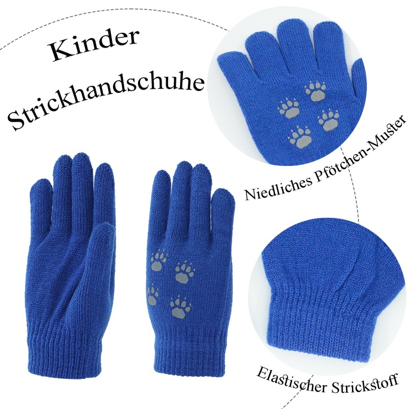 NATUST Hat Scarf Glove Sets for Boys Dinosaur Winter Hat