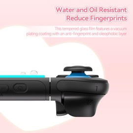 GeekShare Premium High-Aluminum Tempered Glass Screen Protector for Switch 2 - Secret Art Visible When Powered Off, Includes Positioning Frame, Ultra HD Clear(1-Pack) - Star Wings Series