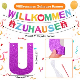 HOWAF Welcome Home Decoration, Welcome Garland Welcome Home Garland Welcome Home Garland Welcome Home Baby Welcome Balloons for Welcome Home Decor Welcome Home Decoration