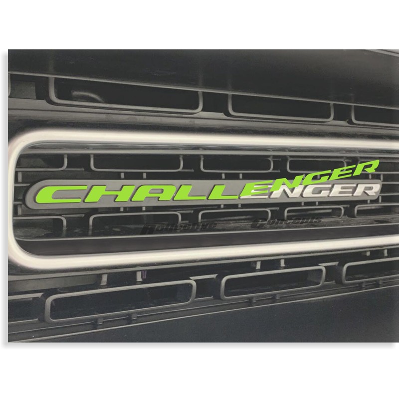 Reflective Concepts Challenger Grille Emblem Overlay Decal - 2015-2023 Challenger