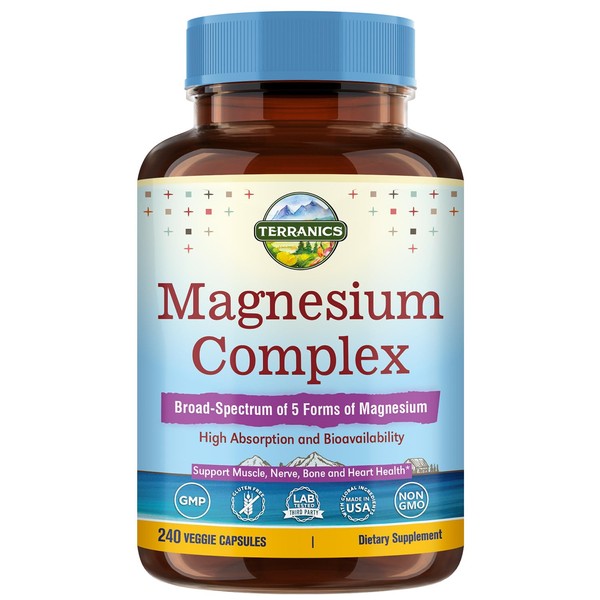 Terranics 5 in 1 Magnesium Complex Supplement 1000mg - 5