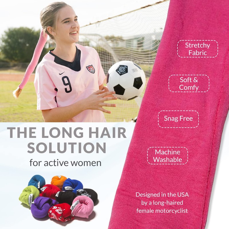 Wrapter Sports & Motorcycle Ponytail Wrap (Pink)