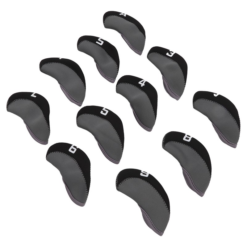 11PCS Golf Club Head Covers Neoprene Numbered Golf Club Head