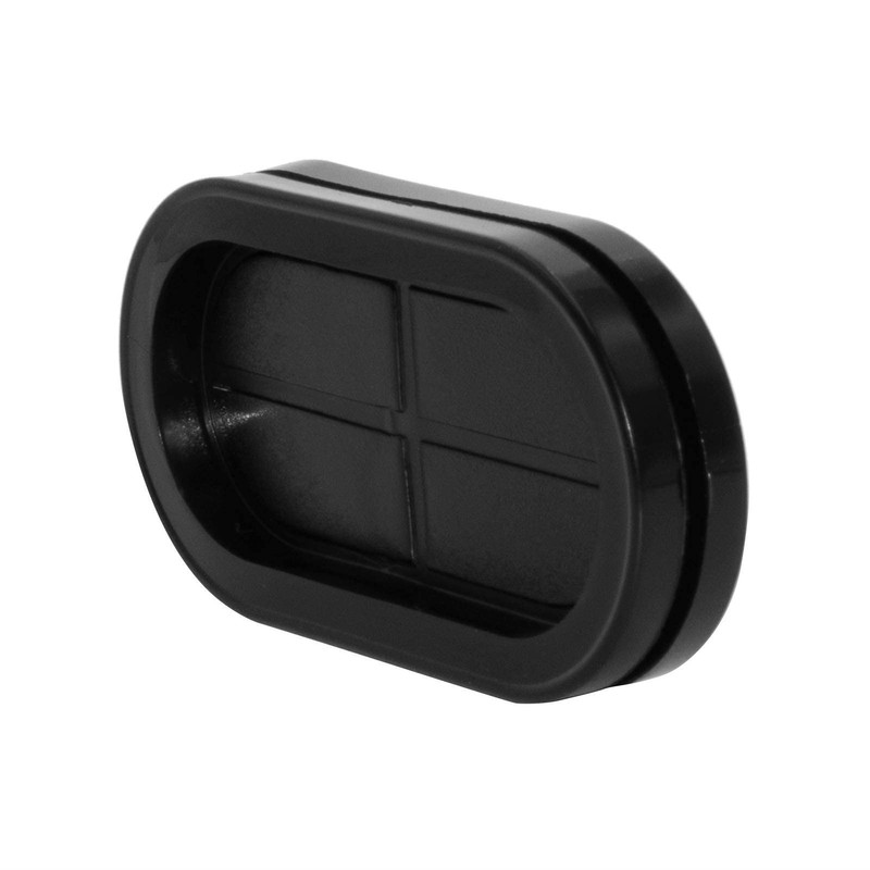 Flyshop Black 25 x 40mm, 1" x 1-9/16" Oval Rubber