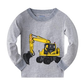 Smazero Boys Pyjamas Sets Digger Pjs Cotton Pajama for Kids 2-7 Years Children Clothes