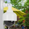Fake Camera Waterproof Realistic Dummy Surveillance Security Cam with Flashing