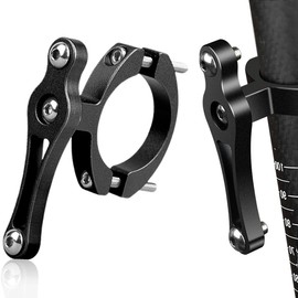 MenYiYDS 1 PCS BOTTLE CAGE ADAPTER, ALUMINIUM UNIVERSAL BIKE BOTTLE CAGE CUP HOLDER ADJUSTABLE HANDLEBAR BOTTLE CAGE REPLACEMENT BOTTLE CAGE, SEAT POST HANDLEBAR MOUNT (BLACK)