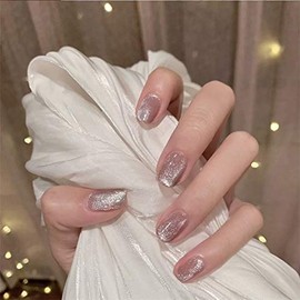 24 Pieces, 12 Sizes, Snowflake Nails, Girly Nail Decorations, For Photos, Receptions, Parties, After-parties, School Entrance Ceremonies, Nail Tips