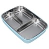 Thermal Insulation Bento Lunch Box 3 Grids Leakproof 304 Stainless
