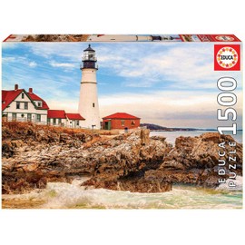 Educa 17978 Lighthouse Jigsaw Puzzle 1500 Pieces for Adults and Children from 12 Years Coast Landscape, Multicoloured