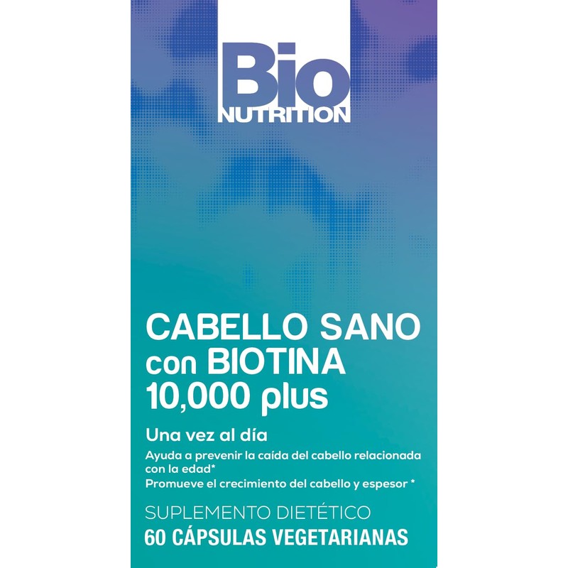 Bio Nutrition Healthy Hair Biotin Vegi-Caps, 60 Count