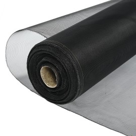 GOOFCXO 304 Stainless Steel Screen Roll 39.4 inch x 98.4 feet High Visibility Window Screen Mesh for Door Porch Patio Sliding Door Screening Replacement (Black)