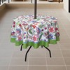 SUQ I OME Outdoor Patio Tablecloth with Umbrella Hole,Garden Tablecloth