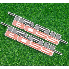 2X 2019-2024 Trail Boss Emblem 3D Badge Side TrailBoss Nameplate Decal Letter Logo Replacement for Trail Boss (Black Red)