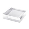 CiaoHER 2in Thickness Solid Acrylic Cube Display Block Clear Polished