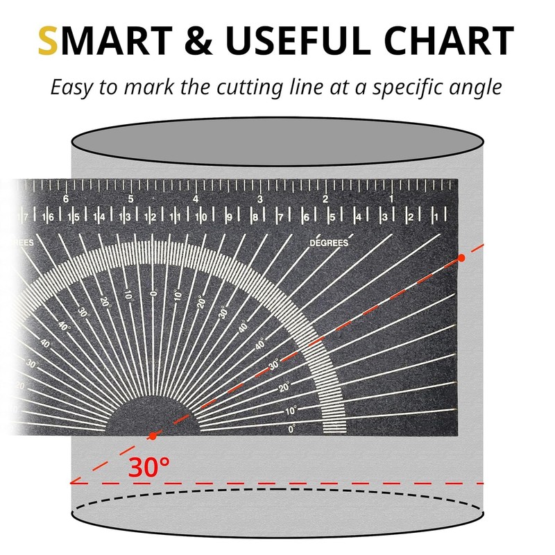 JHTii Pipe Measure Tool – Wrap Around Tape, Flex Angle