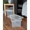 Matangi Plus 11Litre Small Under Bed Crystal Clear Plastic Storage