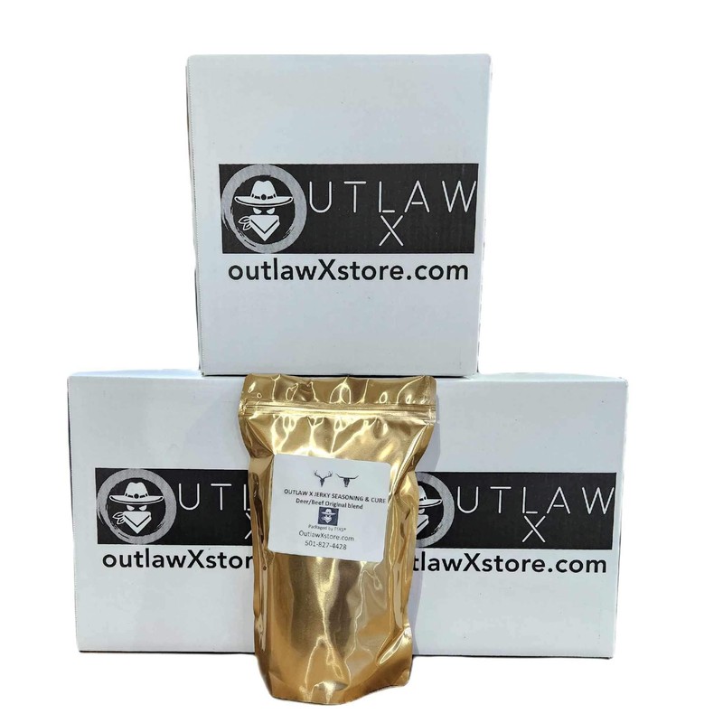 Outlaw X Jerky Seasoning Blend and Cure Kit for 25lbs