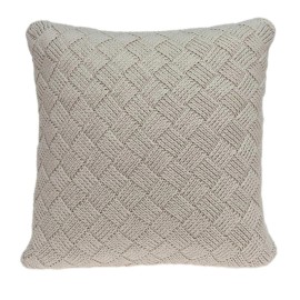 HomeRoots 20 X 7 X 20 Charming Transitional Beige Accent Pillow Cover With Poly Insert
