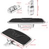 Adjustable Motorcycle Floorboards Rear Passenger Foot Pegs Footboard Pedals Compatible