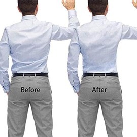 4pcs Sujetadores Elásticos Camisa Hombres Oficina Talla Única Con Antideslizante Abrazaderas de Bloqueo,Tirantes para Camisa Hombre