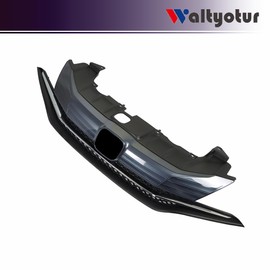 waltyotur Front Upper Grille W/Chrome Trim Replacement for Honda Civic Coupe 2Dr 2014-2015 HO1200221C 71120TS8A51