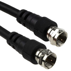 kenable Satellite Virgin F Type Screw Connector Plug 75 ohm RG59 Aerial Cable 1m [1 metres]