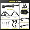 Cable Attachments for Gym, LAT Pulldown & Cable Machine Attachment